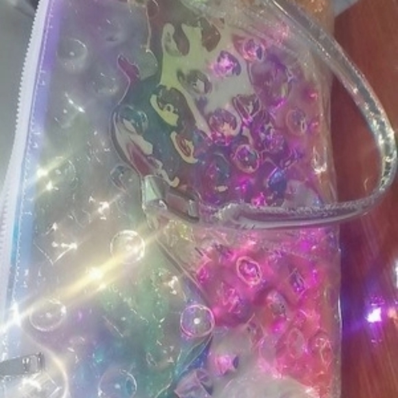 Holographic Women Handbag Transparent Travel Bag - Picture 5 of 16